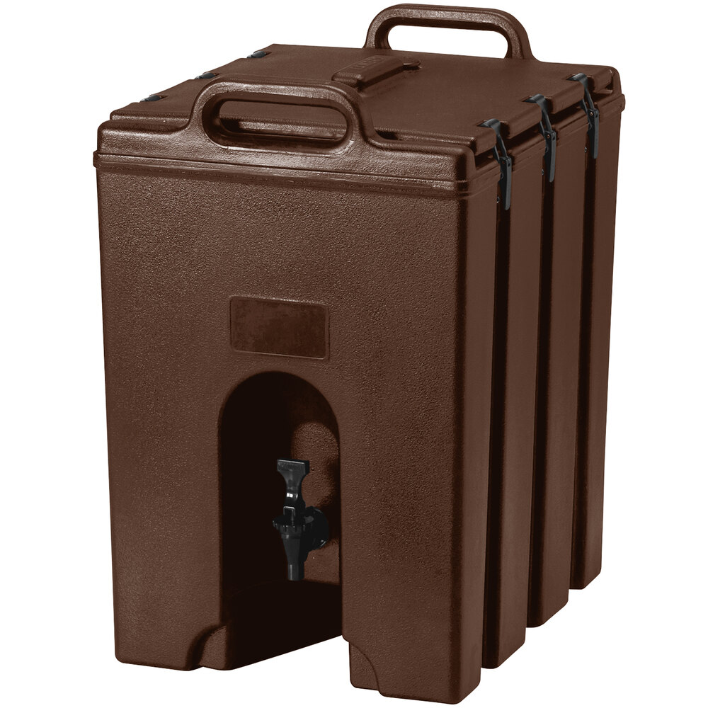 Cambro 1000LCD131 Camtainer 11.75 Gallon Dark Brown Insulated Beverage