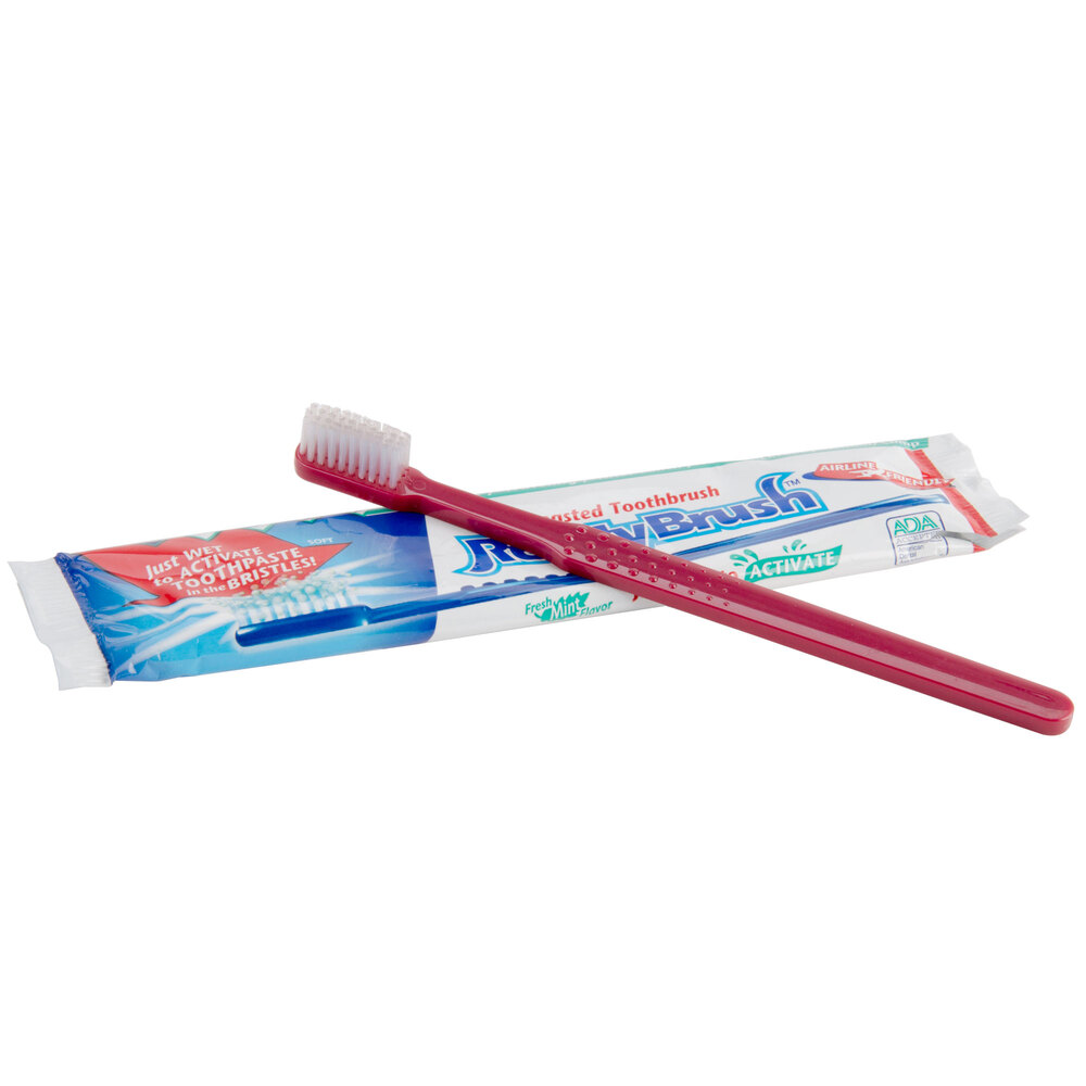Disposable Toothbrush with Toothpaste 144/Case