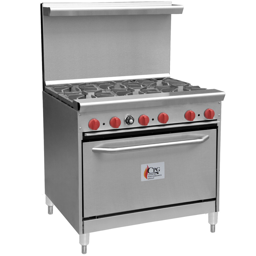 Liquid Propane Cooking Performance Group 36CPGV6BS30 6 Burner 36