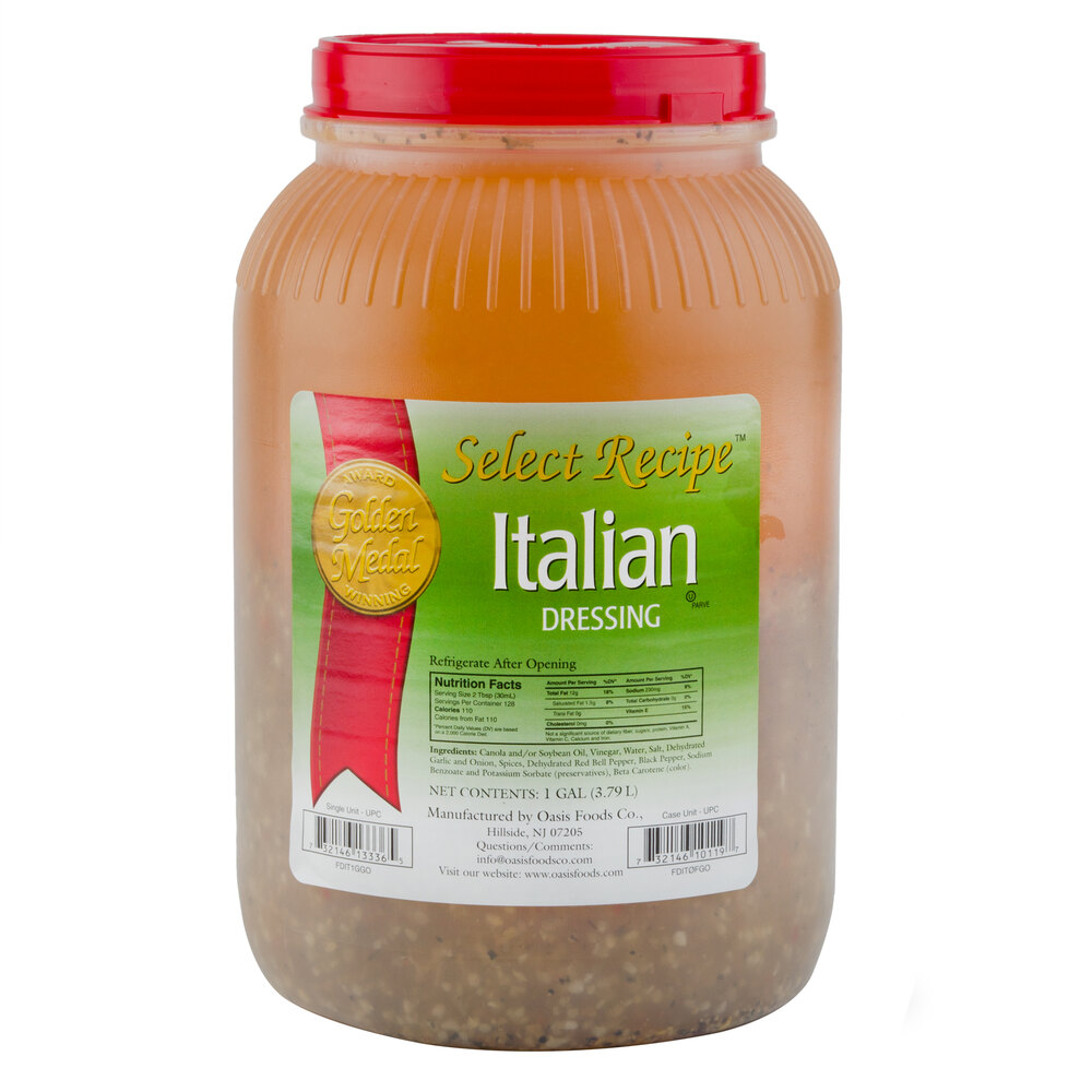 Traditional Italian Dressing (4) 1 Gallon Containers / Case