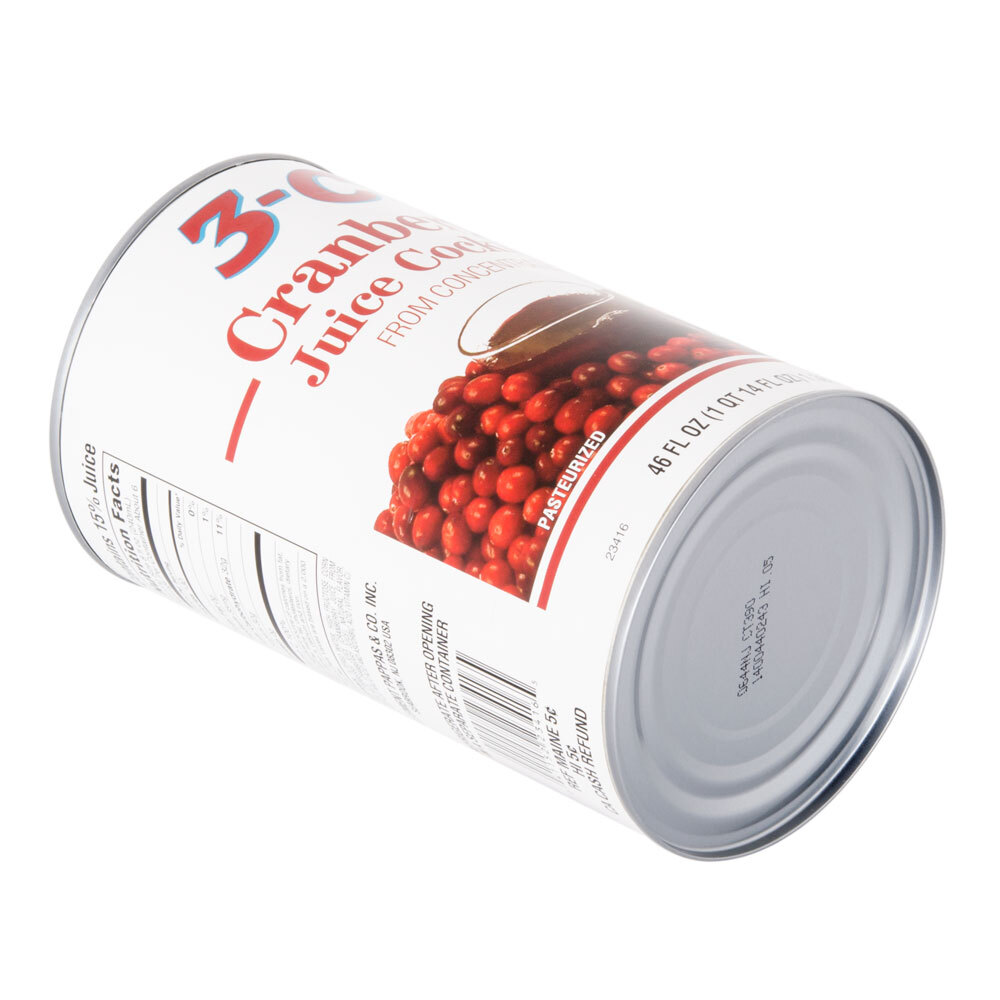 Canned Cranberry Juice Cocktail 12 46 oz. Cans / Case