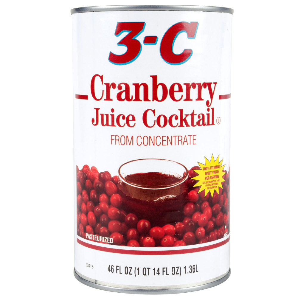 46 oz. Canned Cranberry Juice Cocktail 12/Case