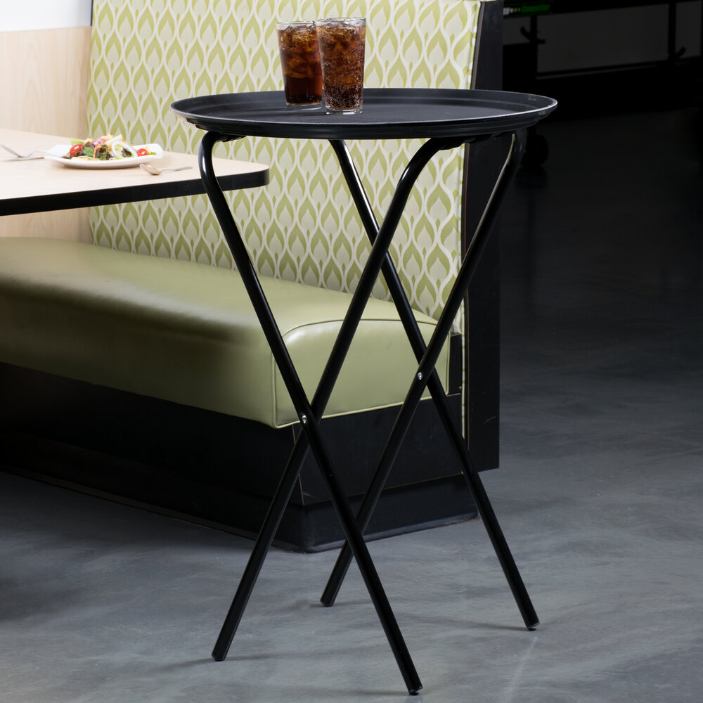 Lancaster Table & Seating 36" Folding Tray Stand Black Metal