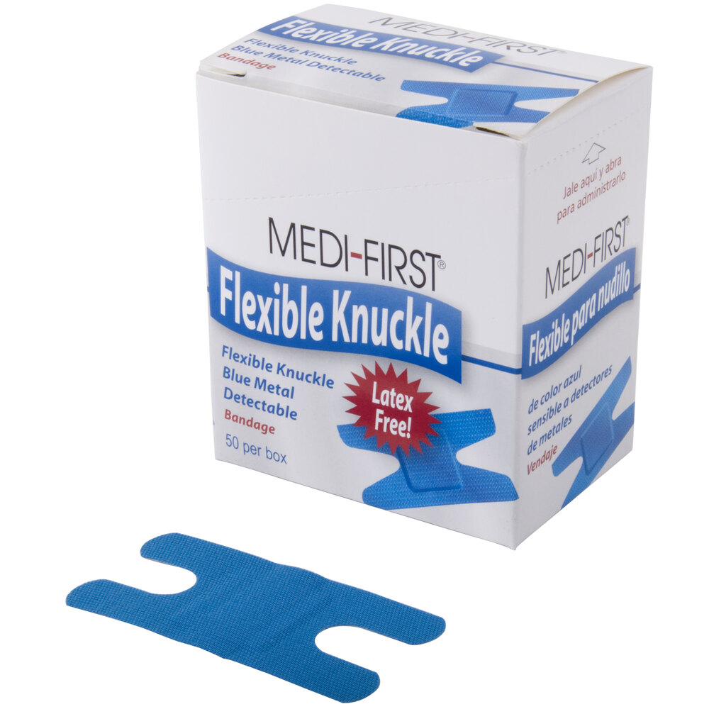 Blue Woven Adhesive Knuckle Bandage 50 / Box (MFR Item 65250)