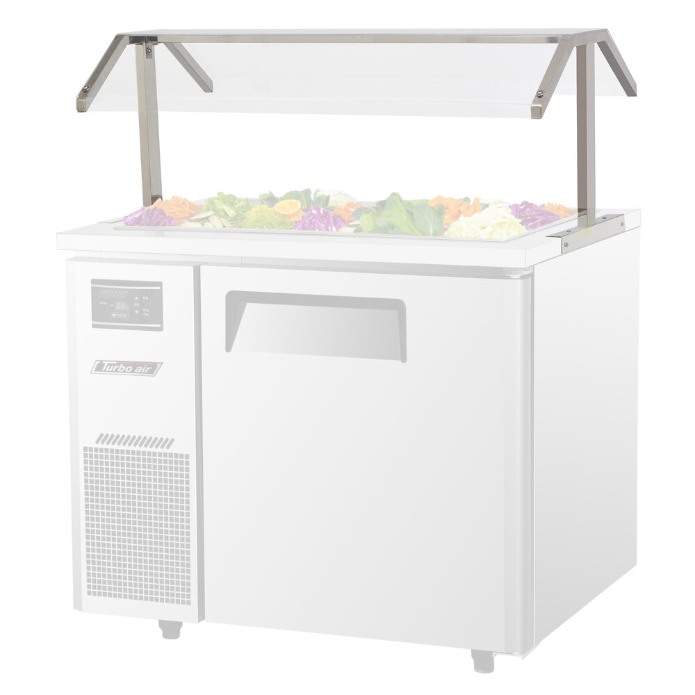 Turbo Air SNZ36 36" Sneeze Guard for JBT36 Buffet Tables