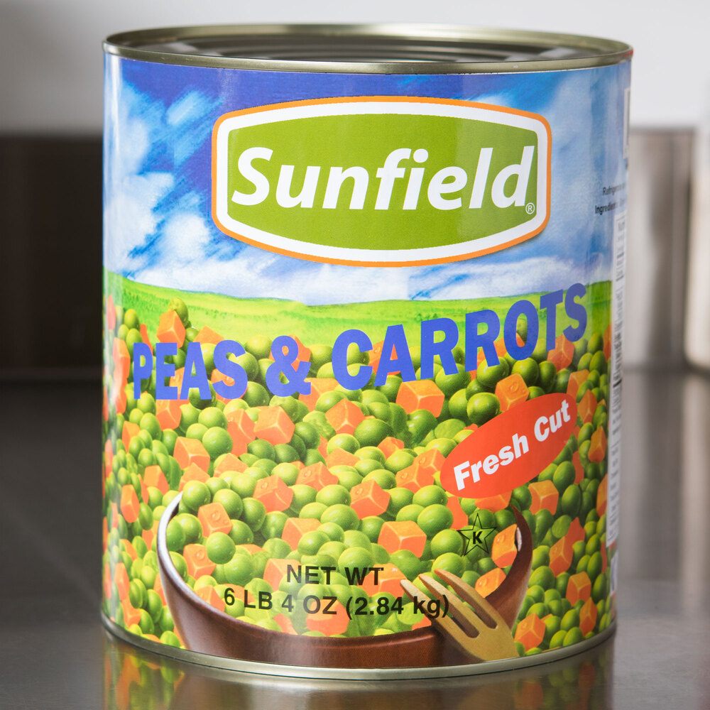Sweet Peas and Diced Carrots 10 Can