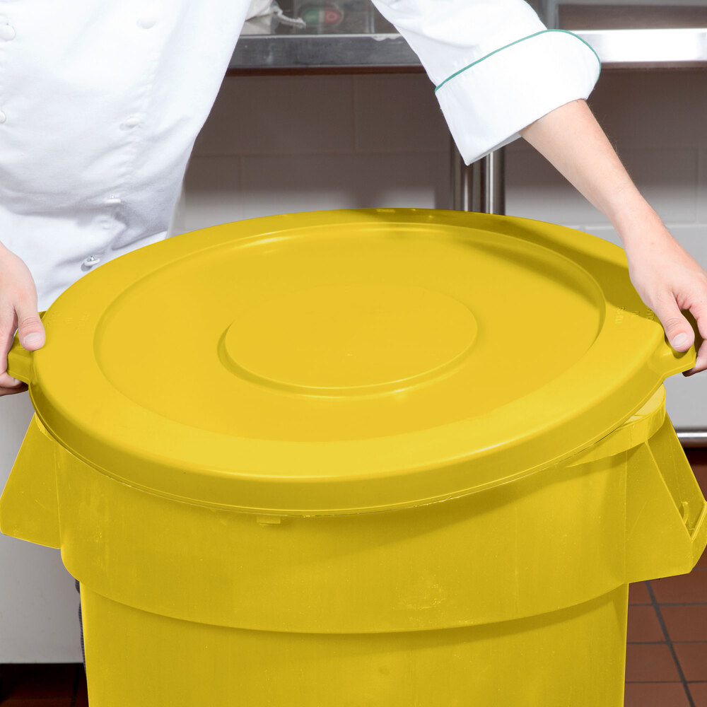 32 Gallon Yellow Trash Can Lid