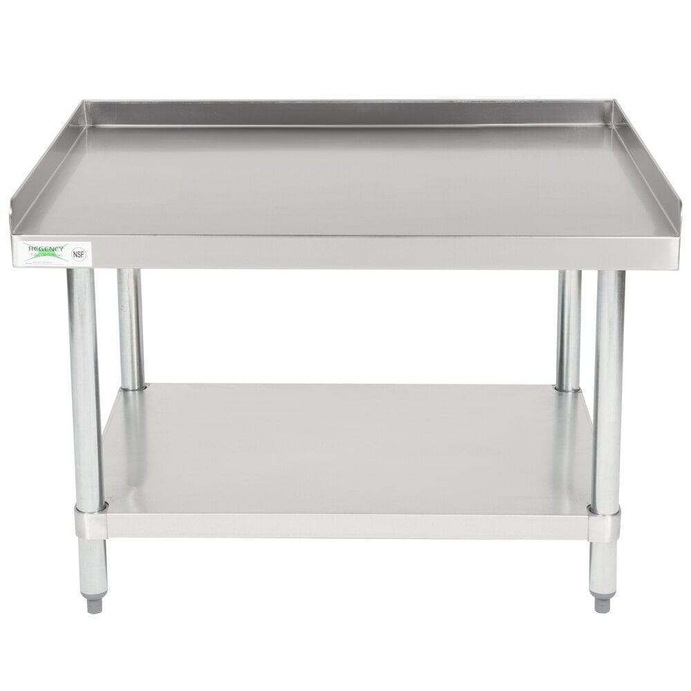 Regency 30" x 36" 16Gauge Stainless Steel Equipment Stand with