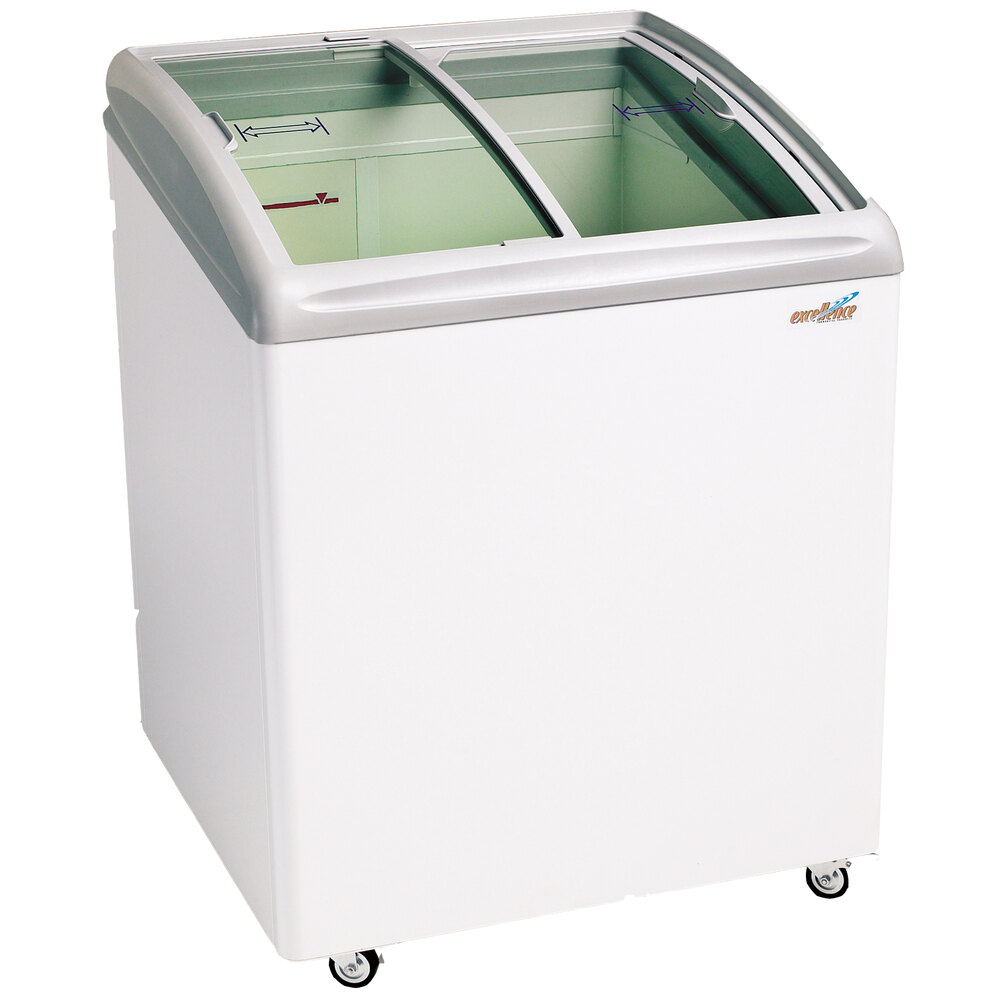 Excellence RIOS68 Curved Lid Display Freezer 3.6 cu. ft.
