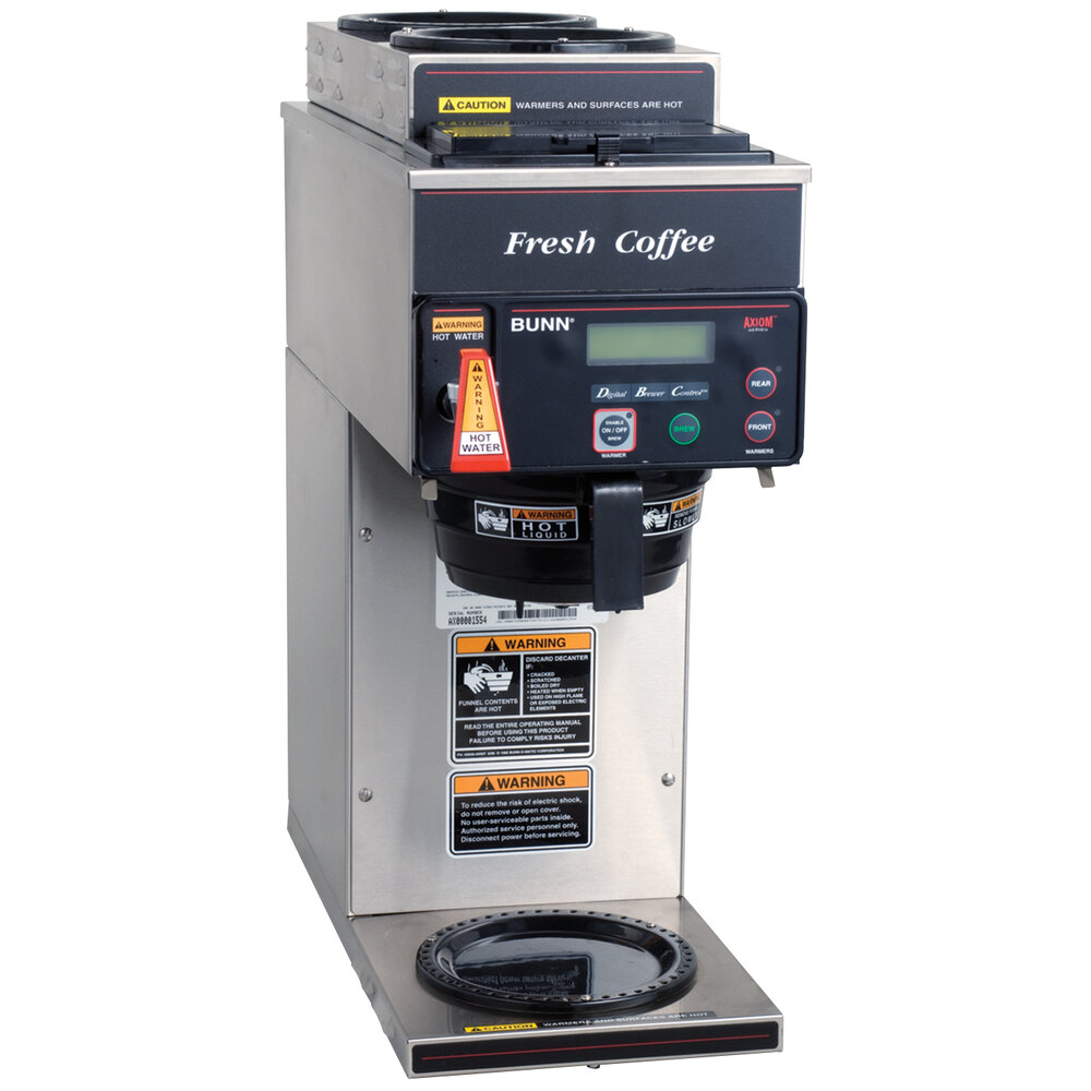 Bunn 38700.0023 Axiom DV3 Automatic Coffee Brewer with 1 Lower Warmer