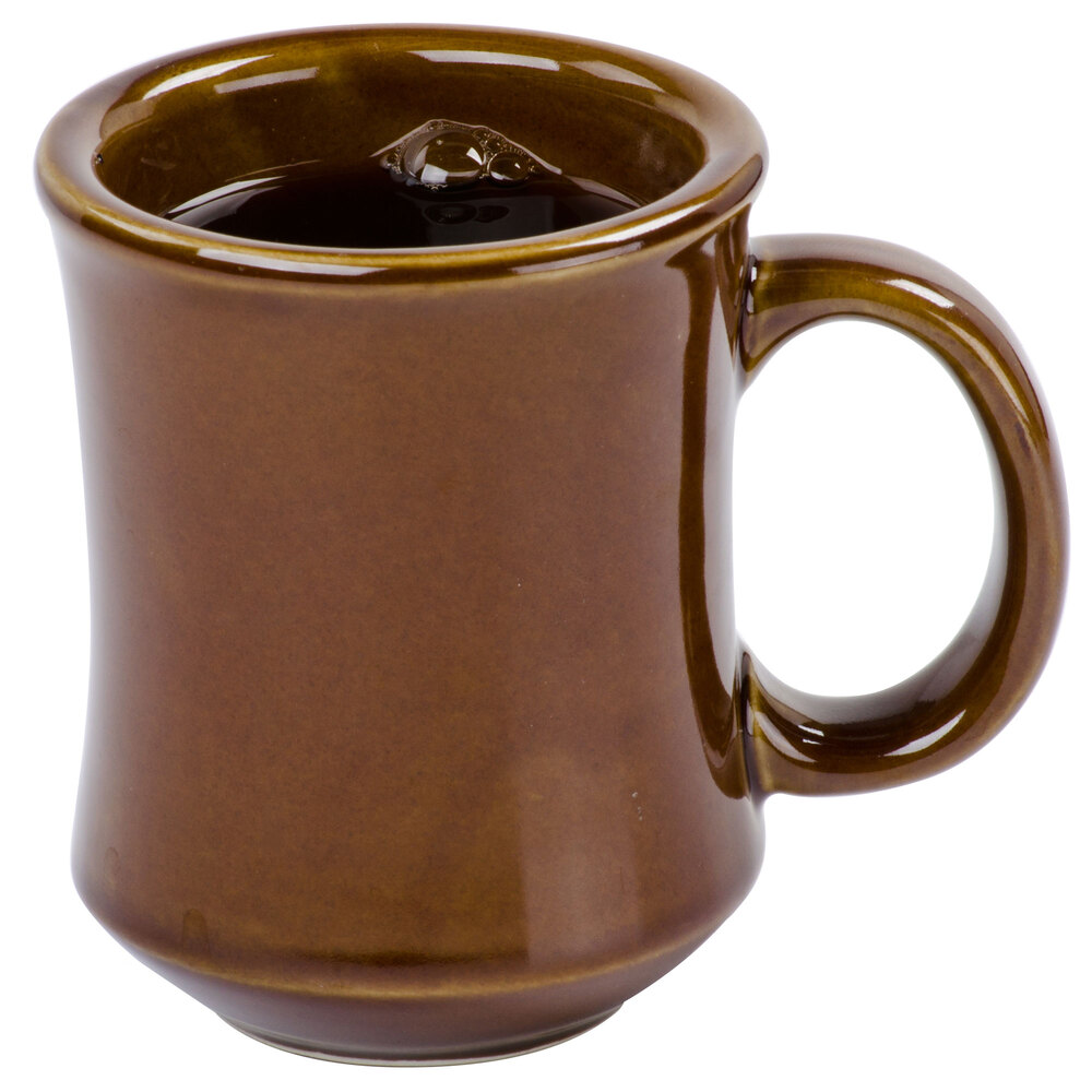 Core Brown Bell Shaped 7 oz. China Coffee Mug 12/Pack