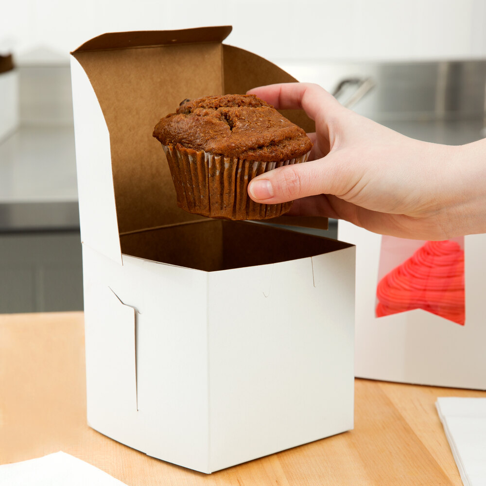 Jumbo Cupcake Box 4 1/2" Jumbo Cupcake / Muffin Box (200/Case)