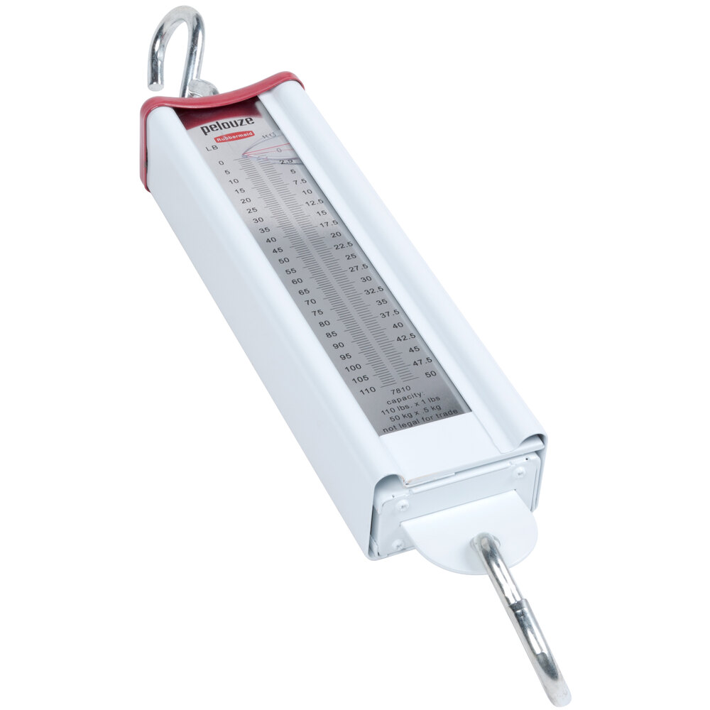 Rubbermaid Pelouze 7810 110 lb. Hanging Scale with Tare Industrial