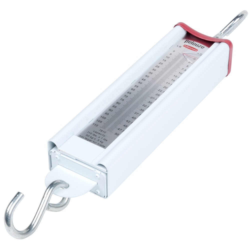 Rubbermaid Pelouze 7810 110 lb. Hanging Scale with Tare Industrial