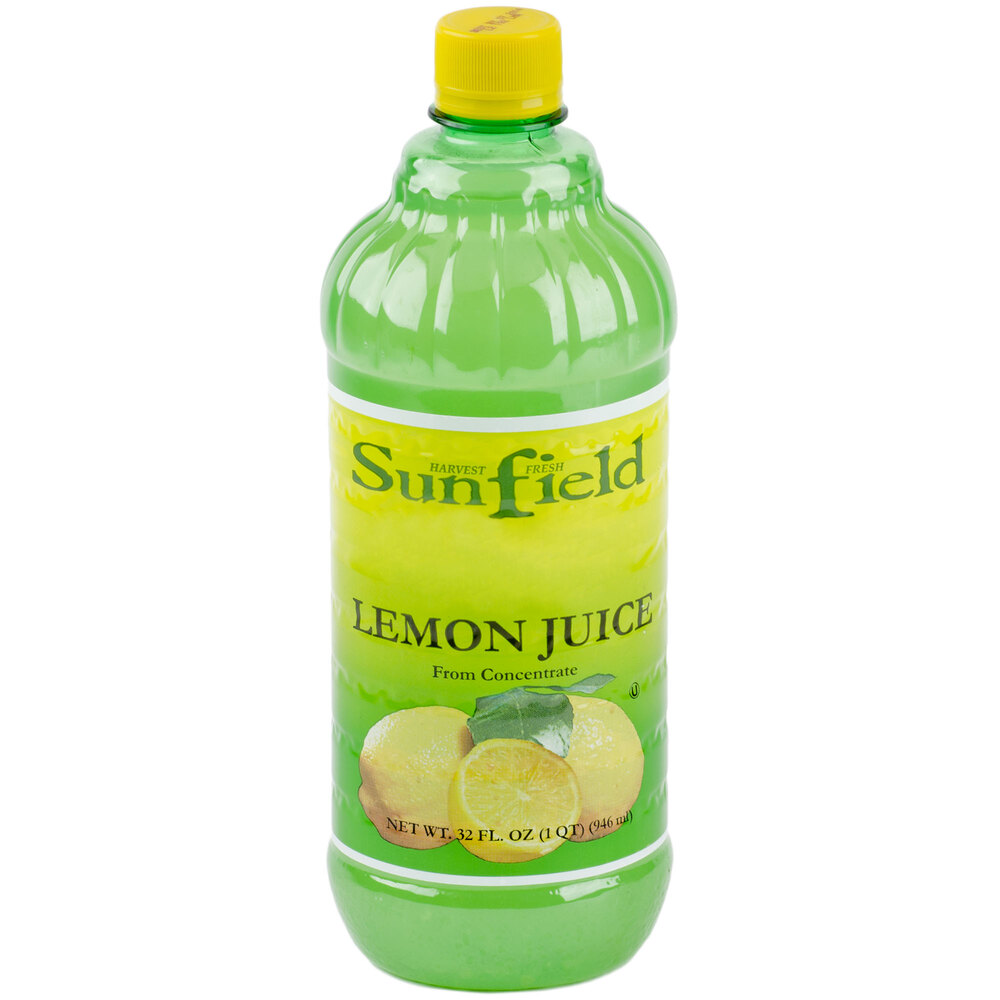 Natural Strength Lemon Juice 12 32 oz. Bottles / Case