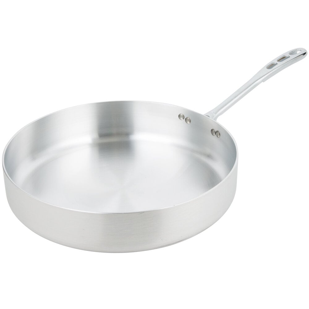 Vollrath 67137 WearEver 7.5 Qt. Straight Sided Aluminum Saute Pan with
