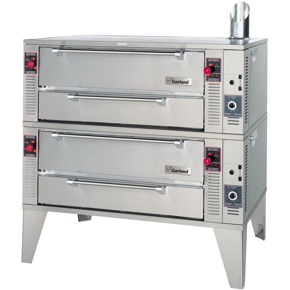 Garland GPD482 Liquid Propane 63" Pyro Double Deck Pizza Oven