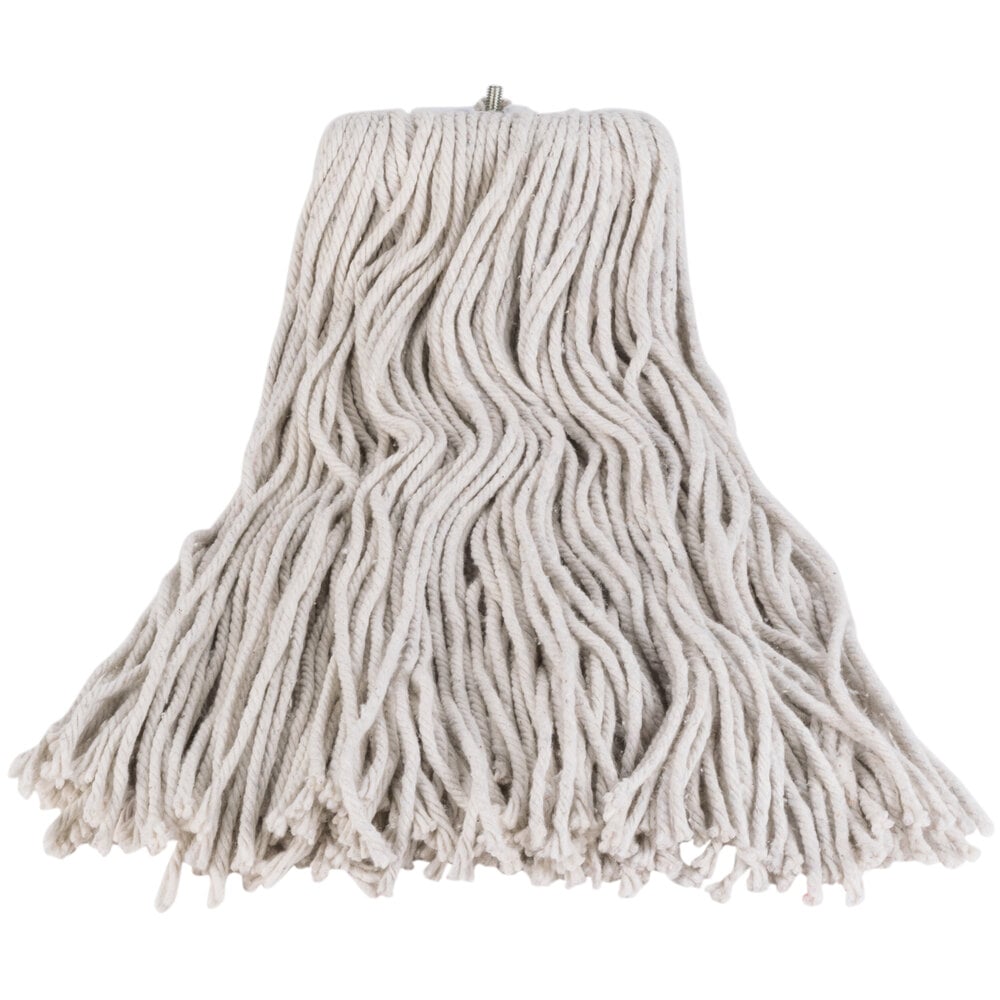 Continental A503324 24 oz. Cut End Natural Cotton Mop Head with Screw