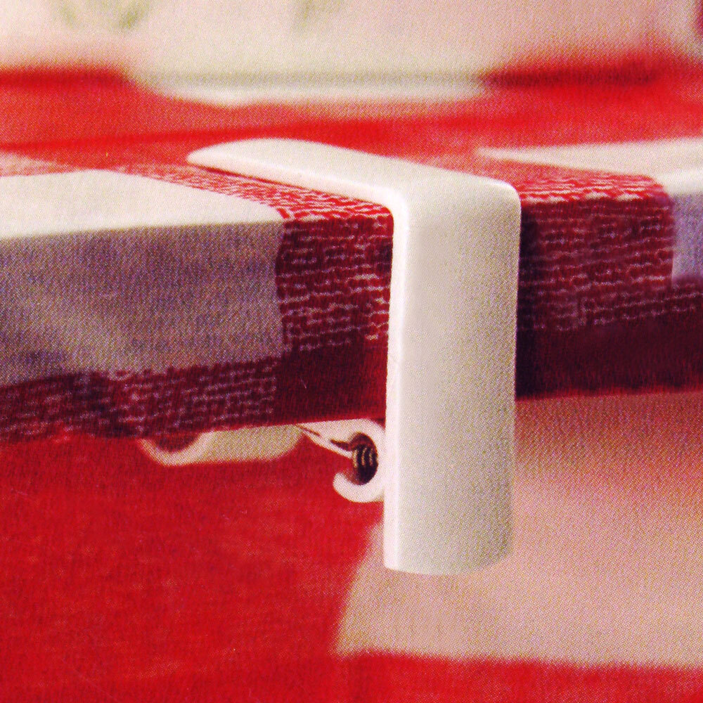 Spring Loaded Adjustable Plastic Tablecloth Clip 4/Pack