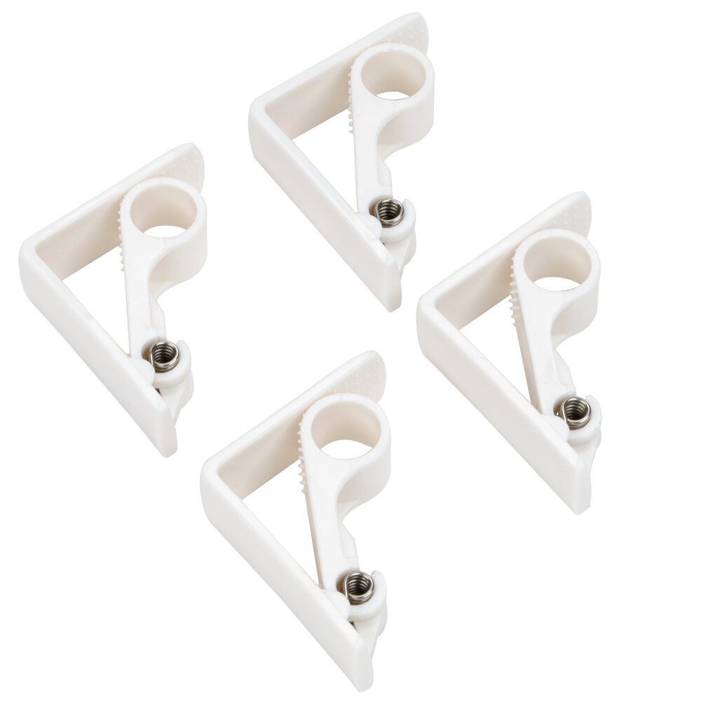 Spring Loaded Adjustable Plastic Tablecloth Clip 4/Pack