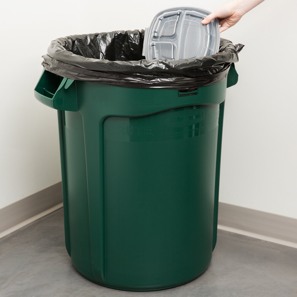 Rubbermaid FG263200DGRN BRUTE 32 Gallon Green Trash Can