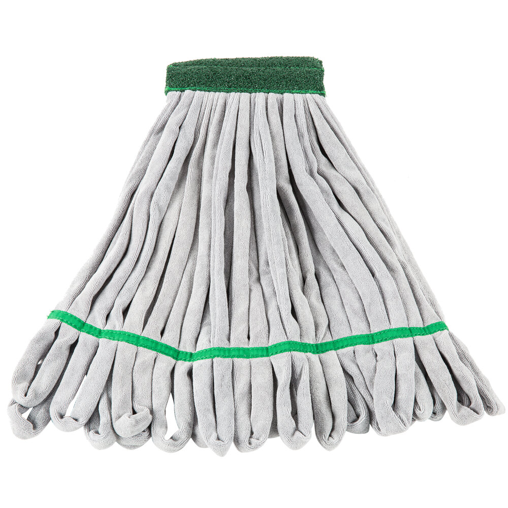 Unger ST300 11 oz. Green Medium Duty Microfiber String Mop Head