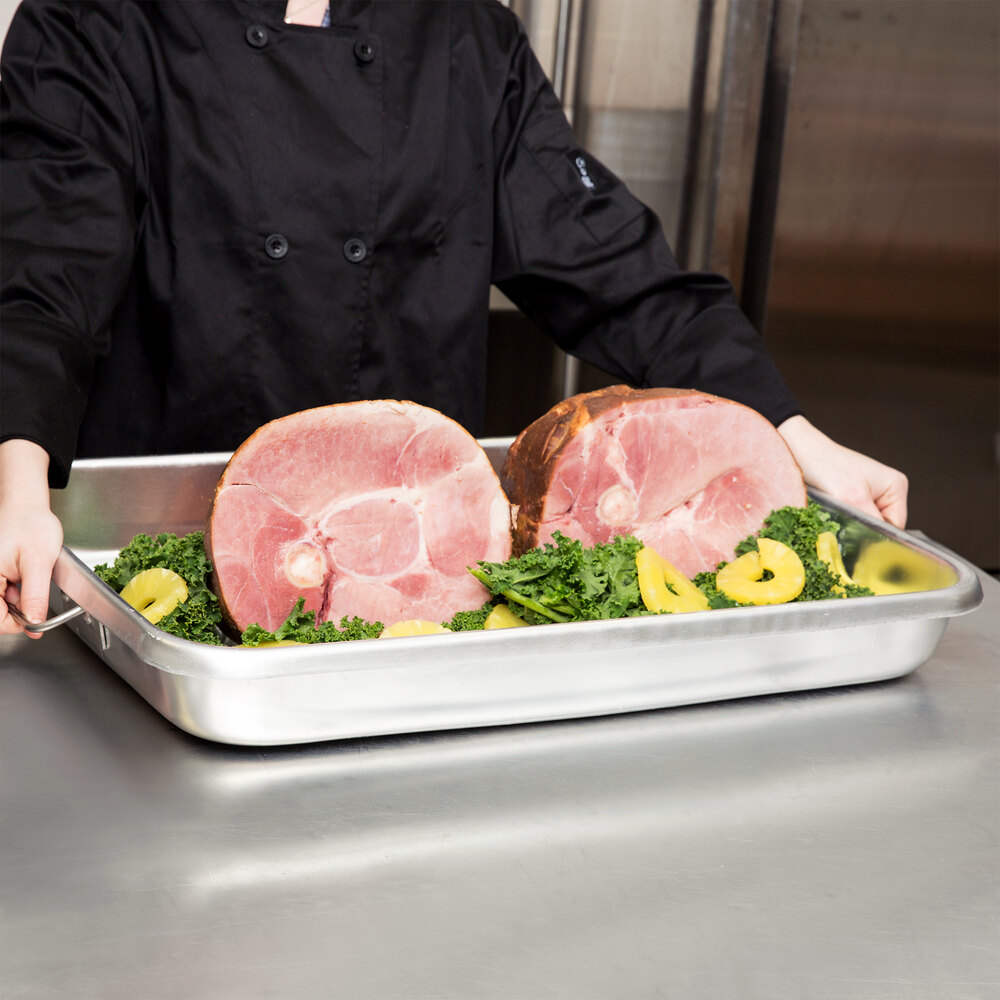 13 Qt. Aluminum Roast Pan with Handles 26" x 18" x 3 1/8"