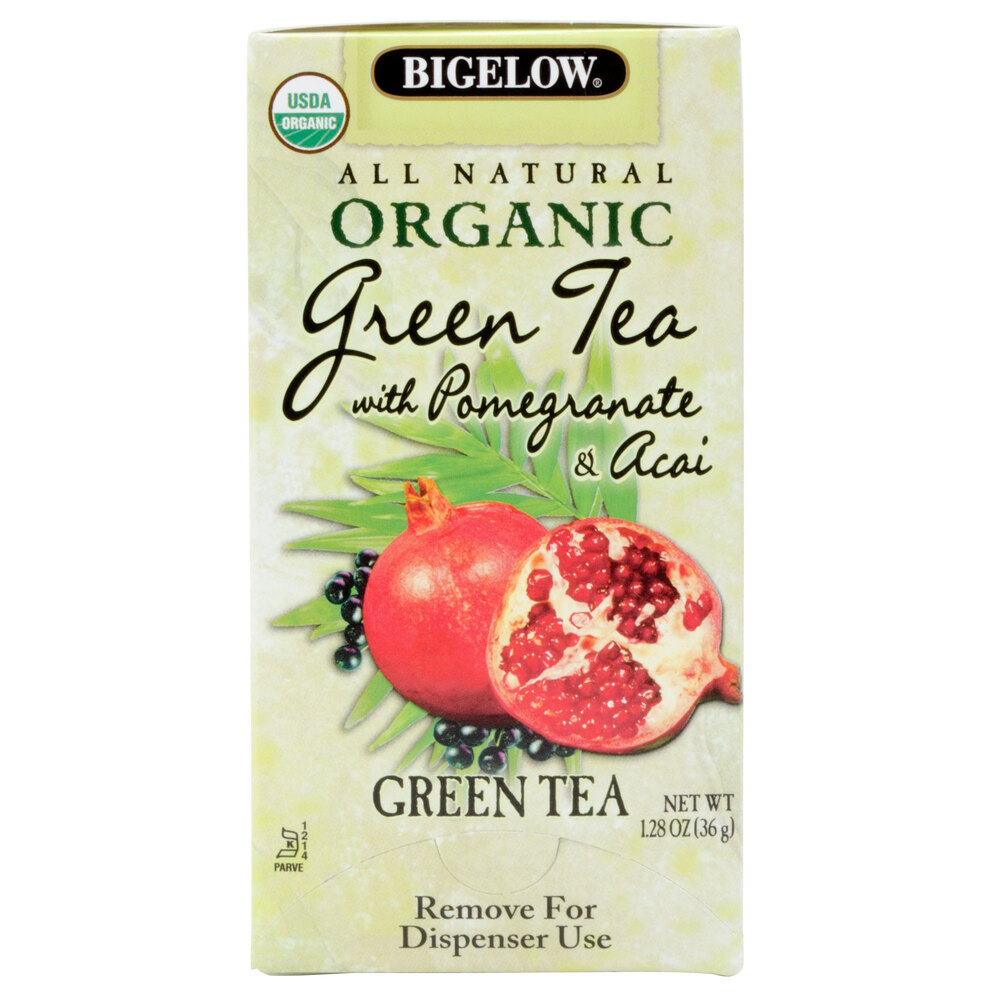 Bigelow Organic Green Tea with Pomegranate and Acai 20 / Box