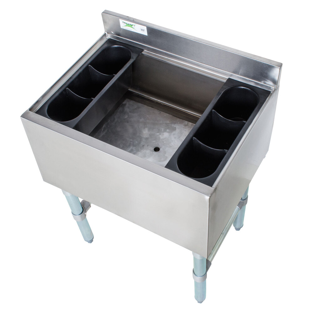 Regency 18" x 24" Underbar Ice Bin with 7 Circuit PostMix Cold Plate