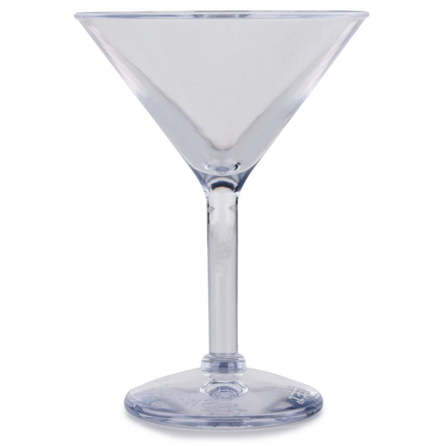 GET SW1402CL (SW1402) 6 oz. SAN Plastic Martini Glass