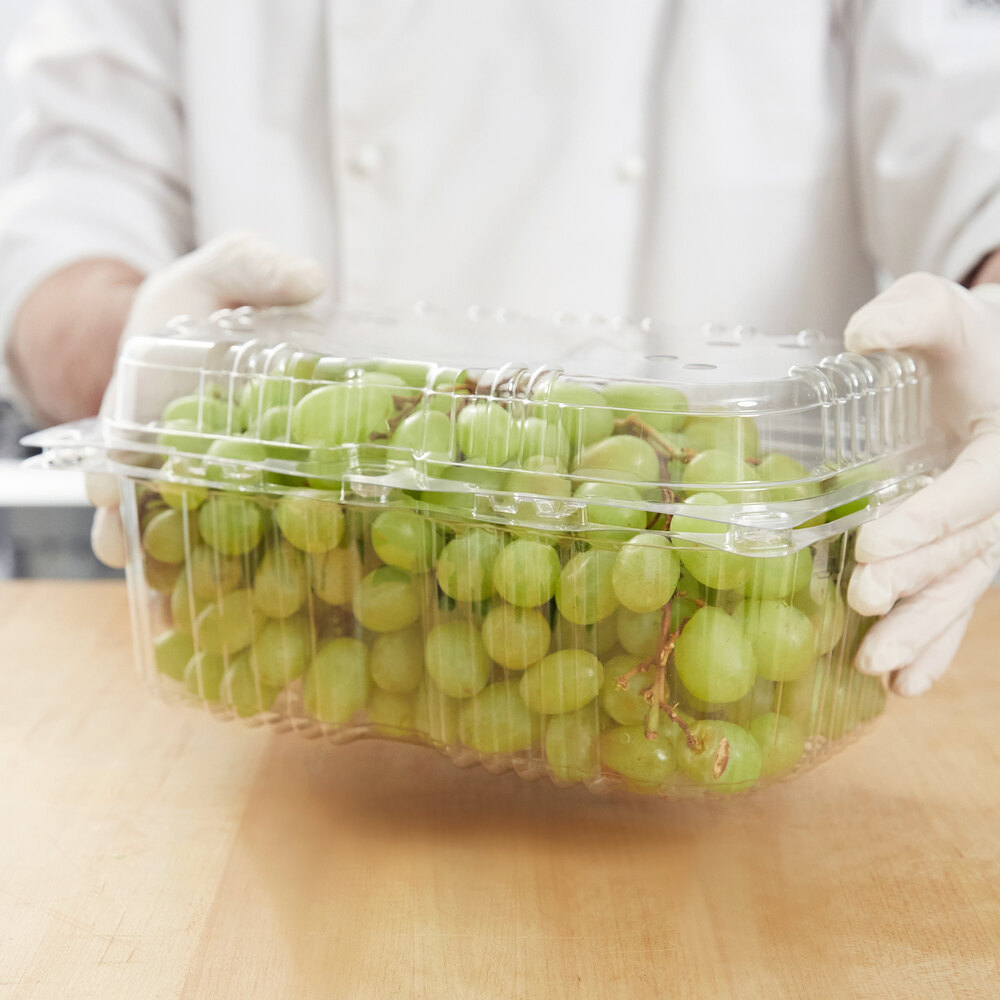 4 lb. Vented Clamshell Produce / Berry Container 170/Case