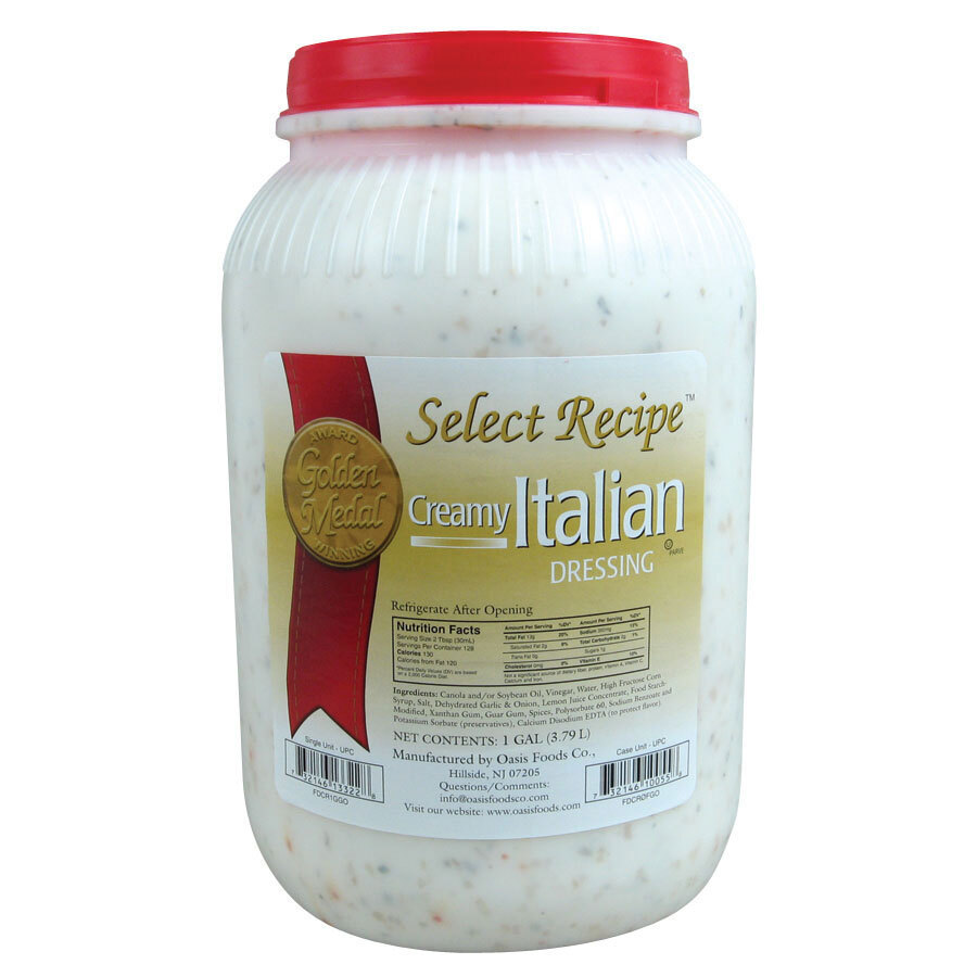 Creamy Italian Dressing (4) 1 Gallon Containers / Case