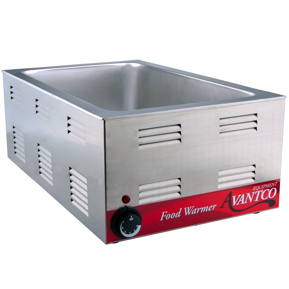 Avantco W50 12" x 20" Electric Countertop Food Warmer 120V, 1200W