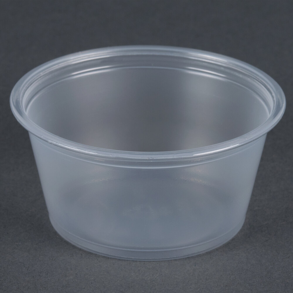 Dart Conex 200PC 2 oz Plastic Souffle Cup 2 oz. Plastic Portion Cup (125/Pack)