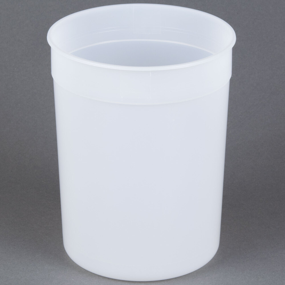 4 Qt. Translucent Round Deli Container 100 / Case