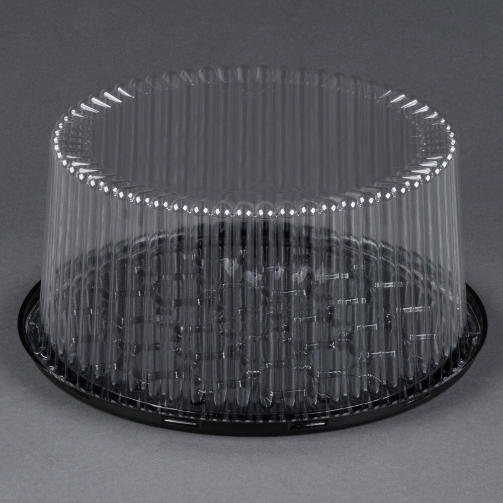 D&W Fine Pack G40 10" 23 Layer Cake Display Container with Clear Dome Lid 10 / Pack