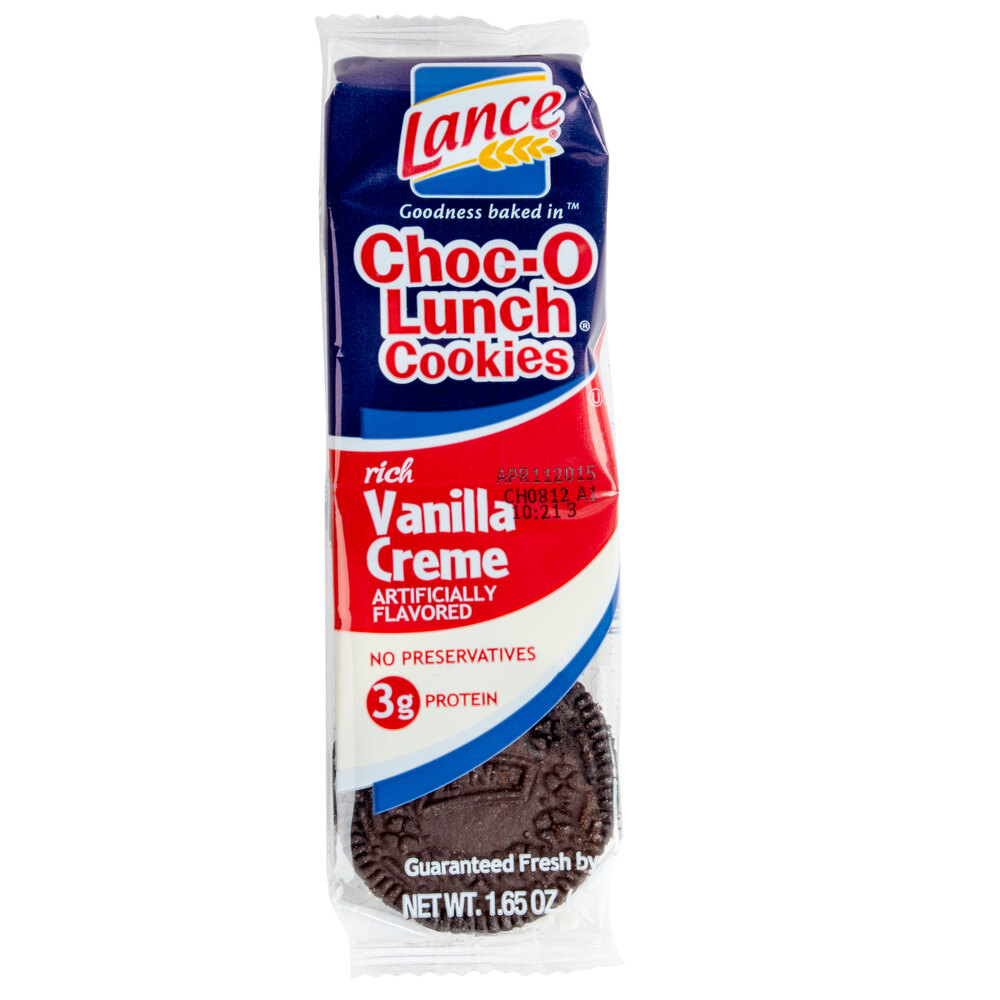 Lance ChocOLunch Nekot Vanilla Creme Sandwich Cookies 20 Count Box
