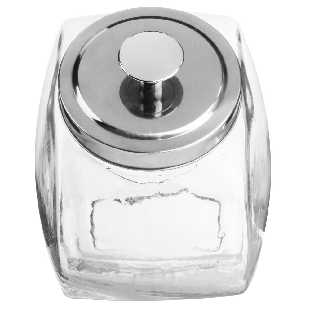 Core 1 Gallon Glass Penny Candy Jar with Chrome Lid