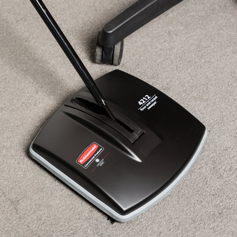 Rubbermaid 421288 Single Brush Floor Sweeper 8" (FG421288BLA)