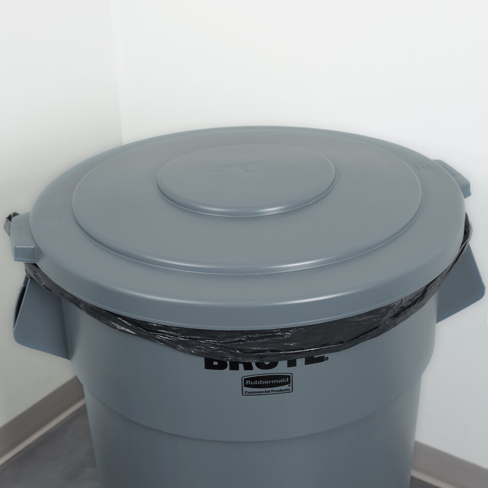 Rubbermaid BRUTE FG265400GRAY Gray 55 Gallon Trash Can Lid