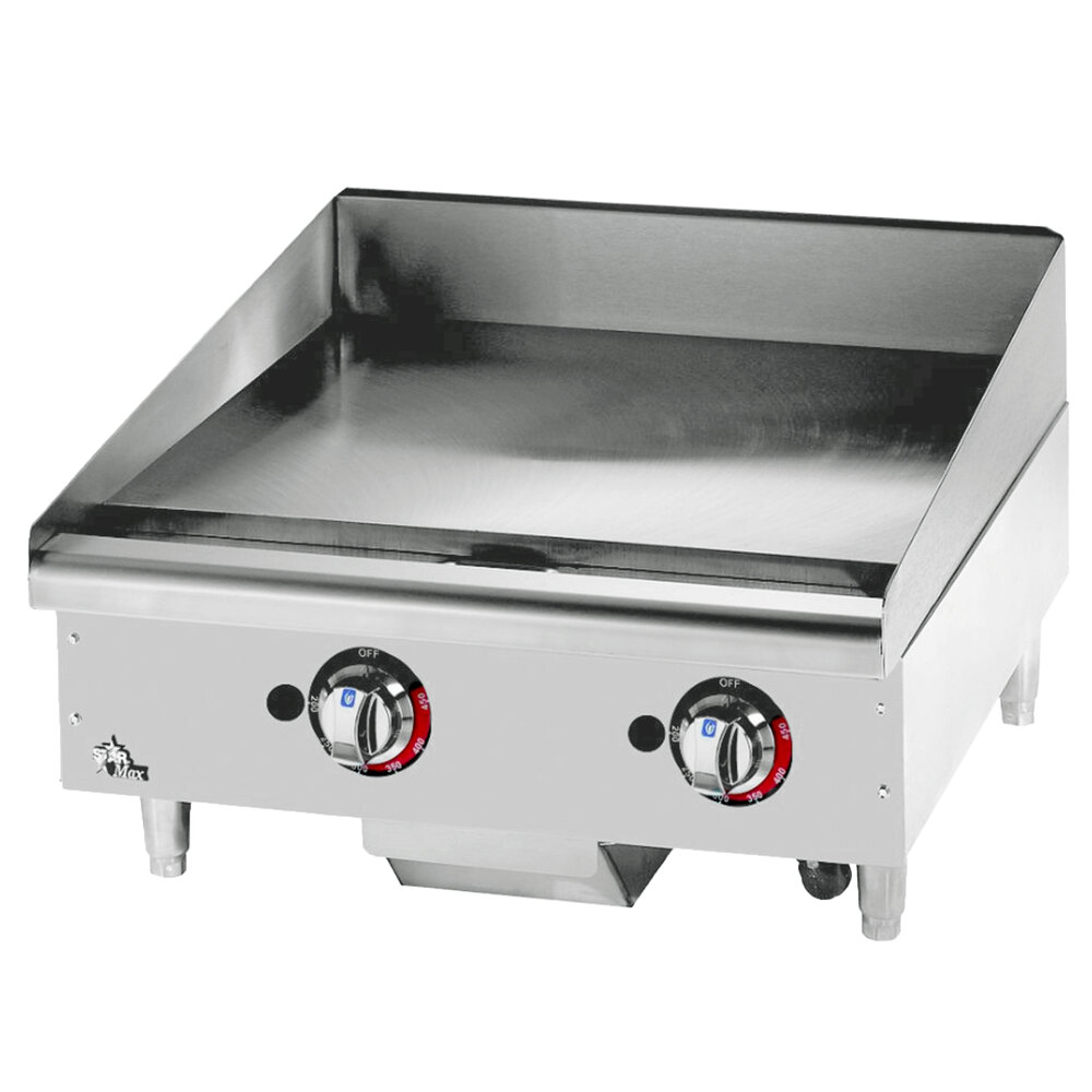 Star Max 524CHSF 24" Countertop Electric Griddle with Chrome Plate and