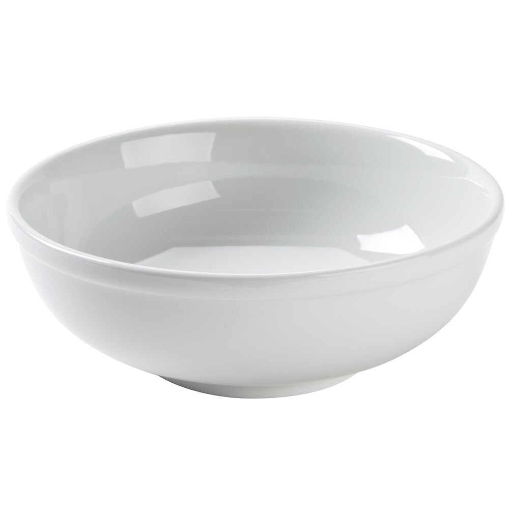 Tuxton BPB7003 DuraTux 2.19 Qt. Bright White China Serving Bowl 12/Case