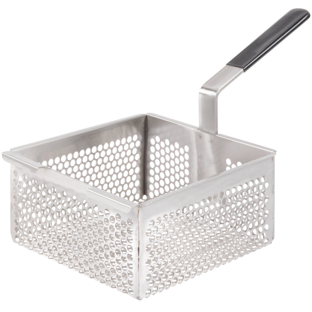 Nemco 67247 7 3/4" x 7 5/8" x 4" Stainless Steel Bulk Fryer Basket
