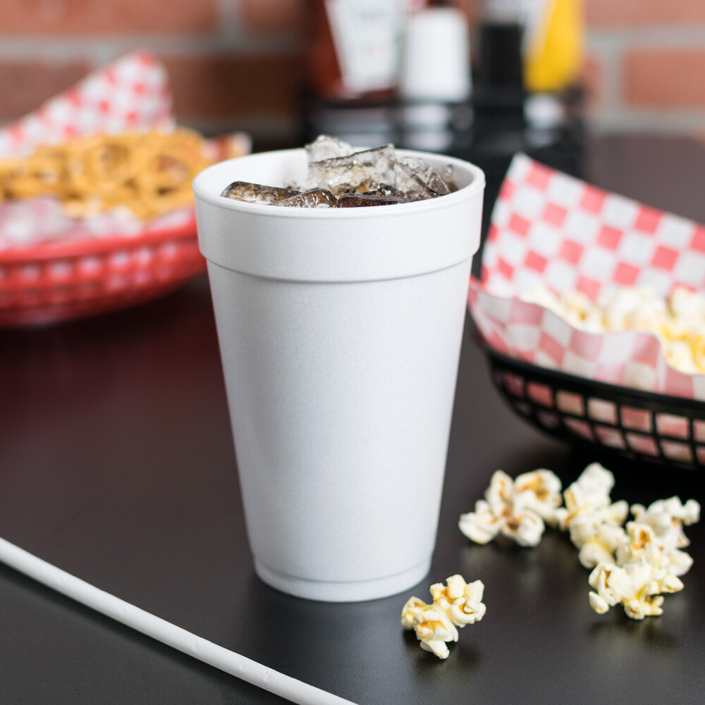 Dart Solo 16J16 16 oz. White Foam Cup 25/Pack