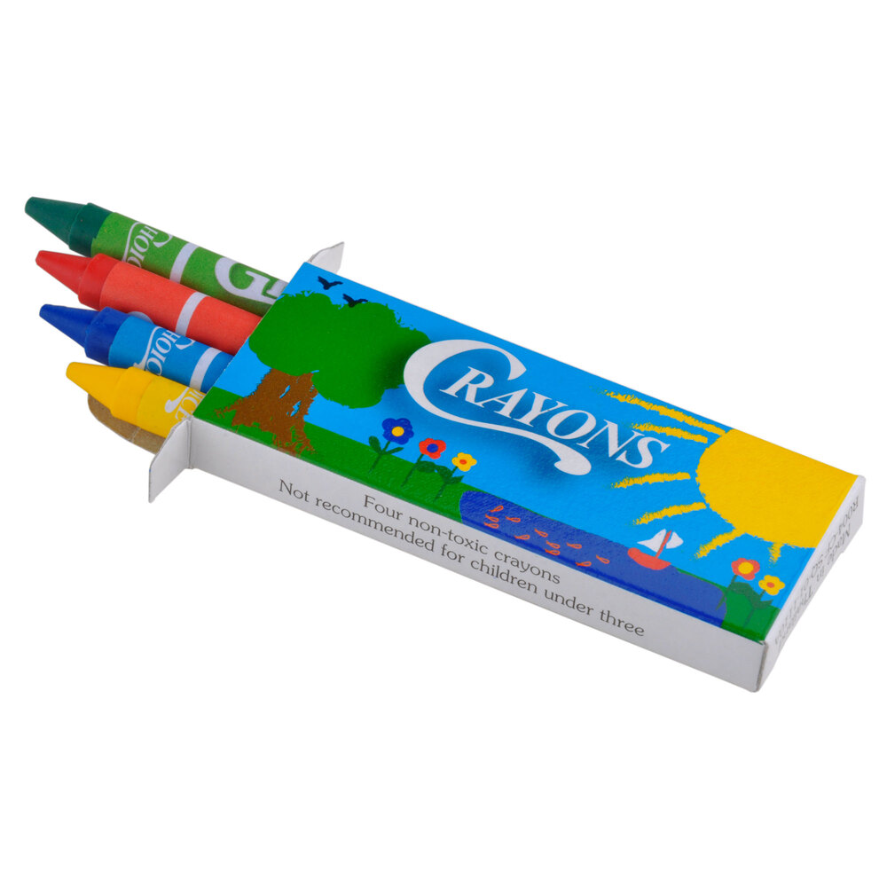 Choice 4 Pack Kids Restaurant Crayons 100 / Box