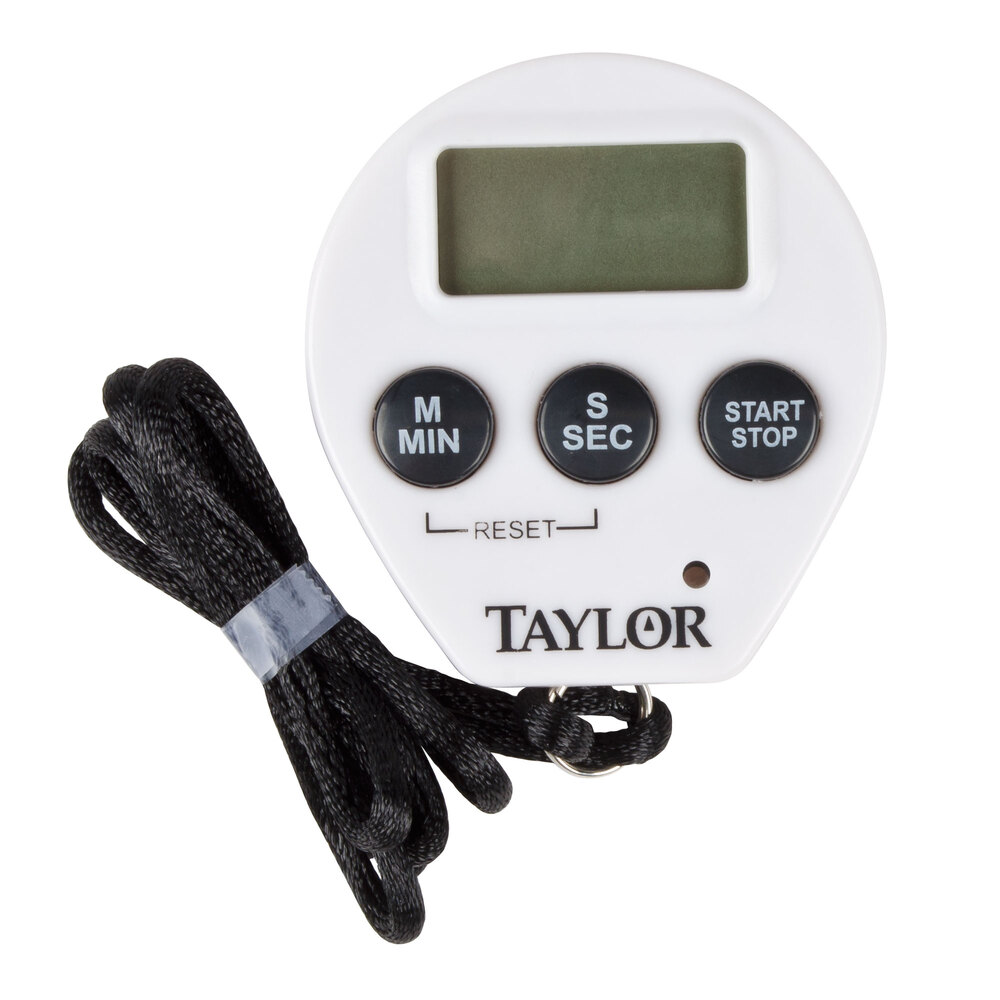 Taylor 5816N Chef's Professional Digital Timer / Stopwatch with Lanyard