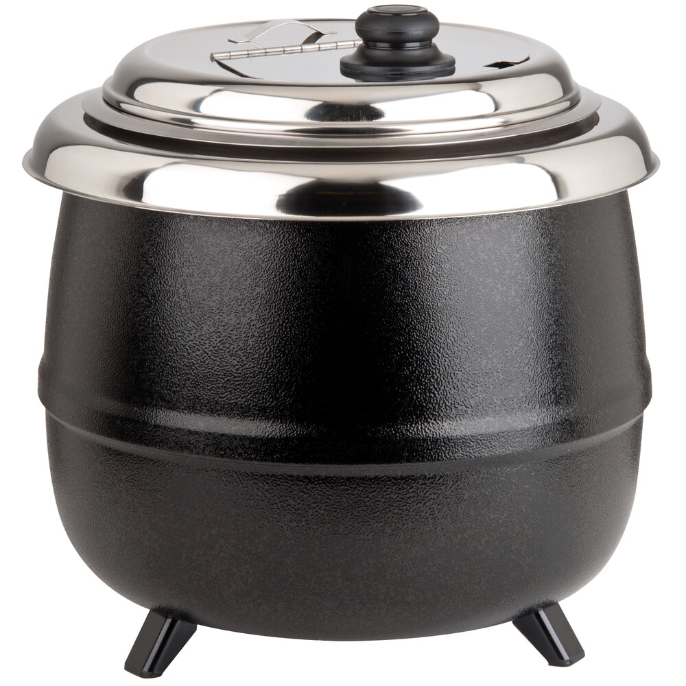 Avantco S600 14 Qt. Black Soup Kettle Warmer 110V, 600W