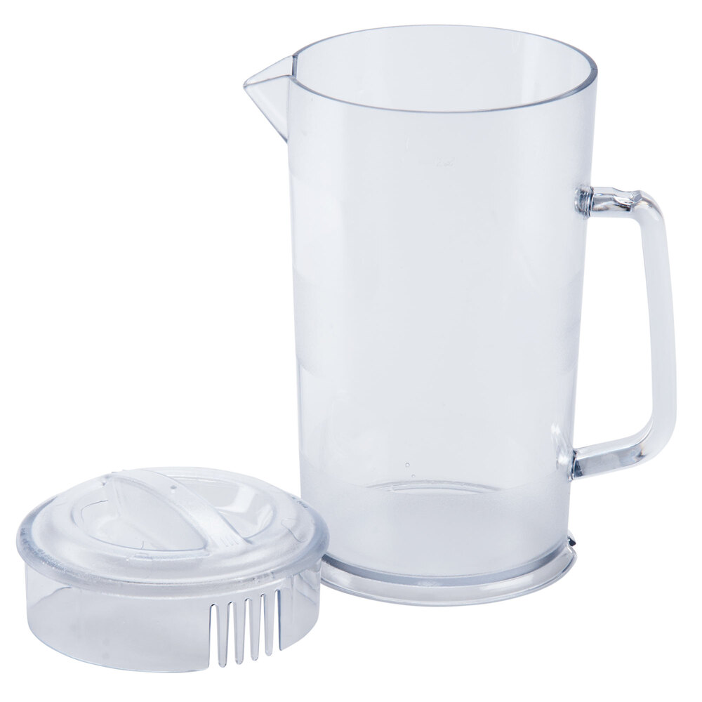 Cambro PC64CW 64 oz. Covered Plastic Pitcher