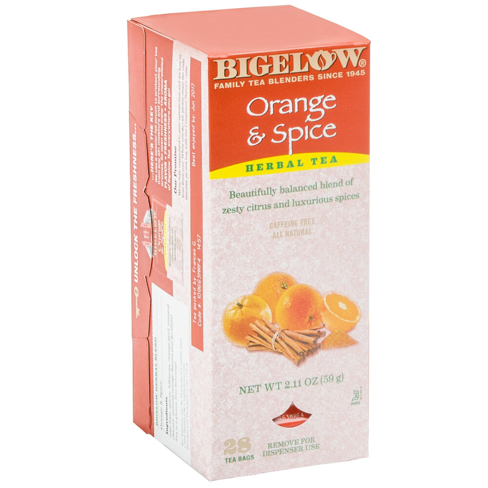 Bigelow Orange & Spice Herb Tea 28/Box