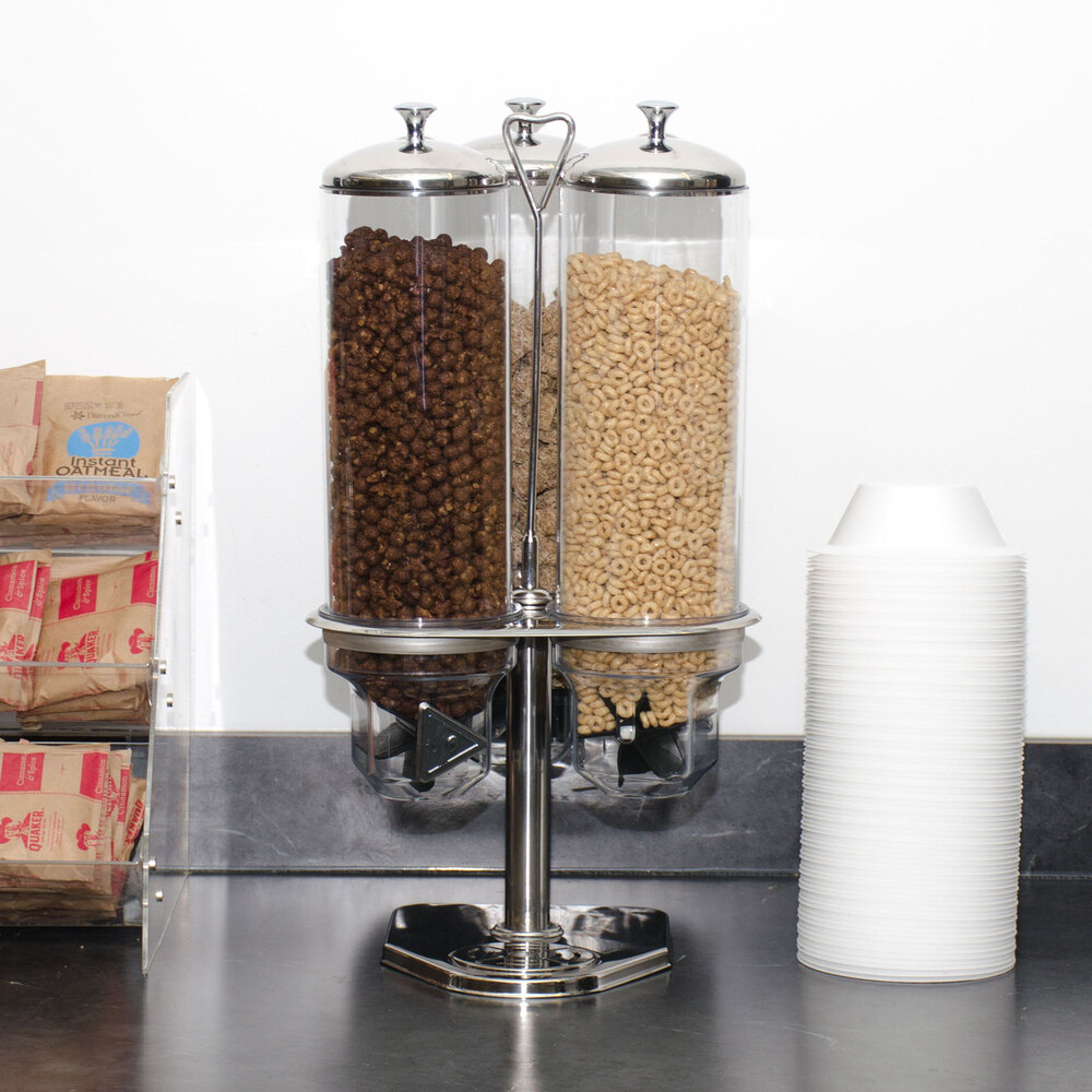 Triple Canister Dry Food Dispenser